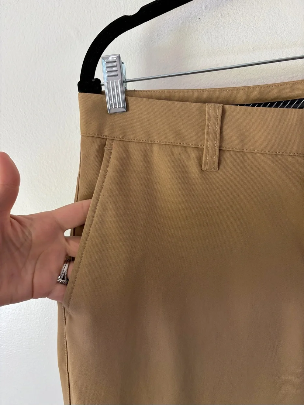 Bonobos Highland Tour Flat Front Tapered Golf Pants In‎ Khaki Size W32xL30
